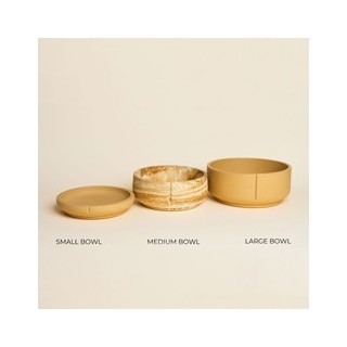 pino Hundenapf Classic Bowl camel brown solid, Gr. S, Höhe: ca. 4 cm, Durchmesser:  ca. 18 cm