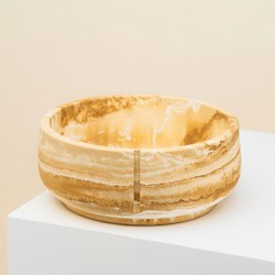 pino Hundenapf Classic Bowl camel brown marble, Gr. M, Höhe: ca. 8 cm, Durchmesser:  ca. 18 cm