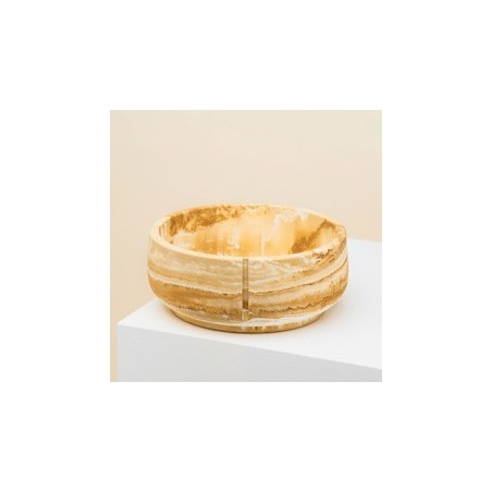 pino Hundenapf Classic Bowl camel brown marble, Gr. M, Höhe: ca. 8 cm, Durchmesser:  ca. 18 cm