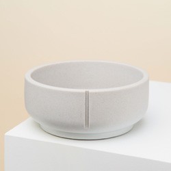 pino Hundenapf Classic Bowl dolphin grey solid, Gr. M, Höhe: ca. 8 cm, Durchmesser:  ca. 18 cm