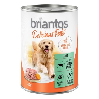 Briantos Delicious Paté 6 x 400 g - Lamm und Karotten
