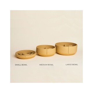 pino Hundenapf Slow Feeder camel brown solid, Gr. S, Höhe: ca. 4 cm, Durchmesser:  ca. 18 cm