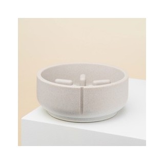 pino Hundenapf Slow Feeder dolphin grey solid, Gr. M, Höhe: ca. 8 cm, Durchmesser:  ca. 18 cm