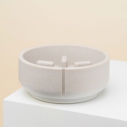 pino Hundenapf Slow Feeder dolphin grey solid, Gr. M, Höhe: ca. 8 cm, Durchmesser:  ca. 18 cm
