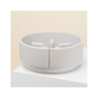 pino Hundenapf Slow Feeder dolphin grey solid, Gr. L, Höhe: ca. 9 cm, Durchmesser:  ca. 22 cm