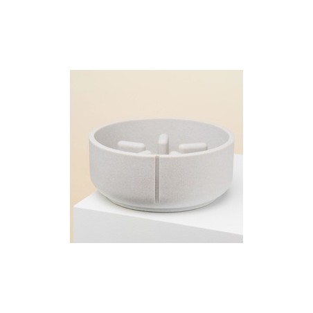 pino Hundenapf Slow Feeder dolphin grey solid, Gr. L, Höhe: ca. 9 cm, Durchmesser:  ca. 22 cm
