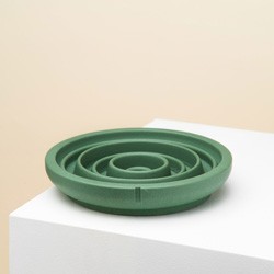 pino Hundenapf Slow Feeder duck green solid, Gr. S, Höhe: ca. 4 cm, Durchmesser:  ca. 18 cm