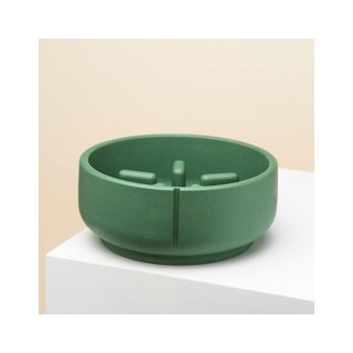 pino Hundenapf Slow Feeder duck green solid, Gr. M, Höhe: ca. 8 cm, Durchmesser:  ca. 18 cm