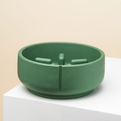pino Hundenapf Slow Feeder duck green solid, Gr. M, Höhe: ca. 8 cm, Durchmesser:  ca. 18 cm