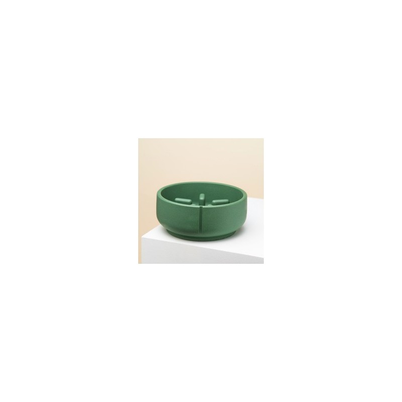 pino Hundenapf Slow Feeder duck green solid, Gr. M, Höhe: ca. 8 cm, Durchmesser:  ca. 18 cm