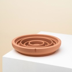 pino Hundenapf Slow Feeder foxy terra solid, Gr. S, Höhe: ca. 4 cm, Durchmesser:  ca. 18 cm