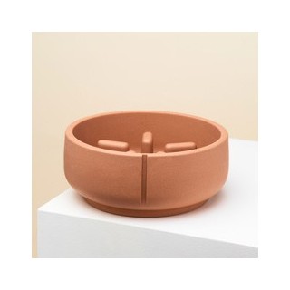pino Hundenapf Slow Feeder foxy terra solid, Gr. M, Höhe: ca. 8 cm, Durchmesser:  ca. 18 cm