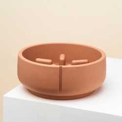 pino Hundenapf Slow Feeder foxy terra solid, Gr. M, Höhe: ca. 8 cm, Durchmesser:  ca. 18 cm