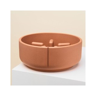 pino Hundenapf Slow Feeder foxy terra solid, Gr. L, Höhe: ca. 9 cm, Durchmesser:  ca. 22 cm