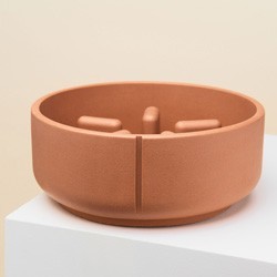 pino Hundenapf Slow Feeder foxy terra solid, Gr. L, Höhe: ca. 9 cm, Durchmesser:  ca. 22 cm