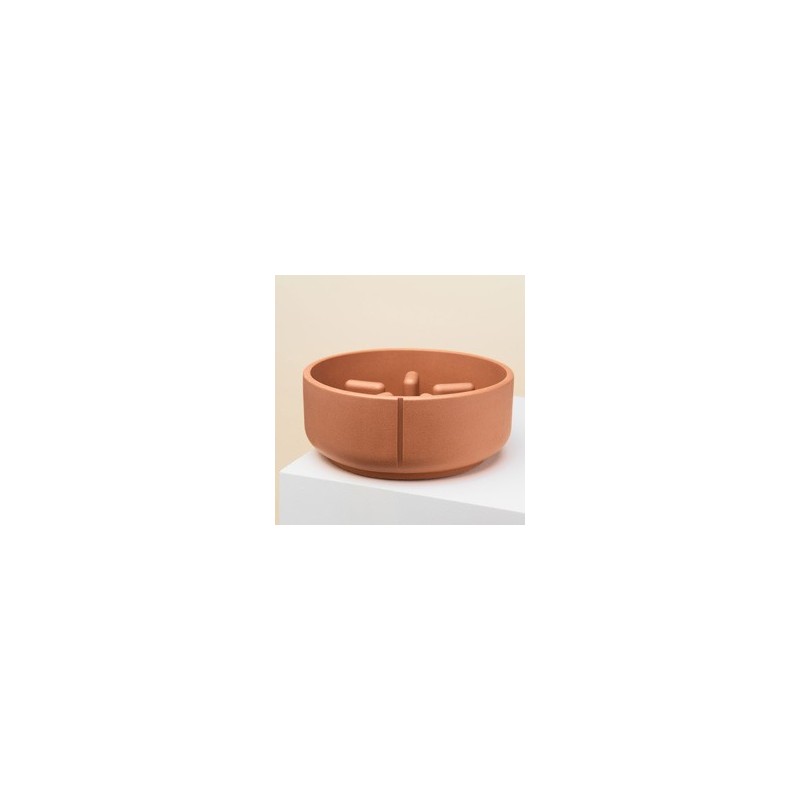 pino Hundenapf Slow Feeder foxy terra solid, Gr. L, Höhe: ca. 9 cm, Durchmesser:  ca. 22 cm