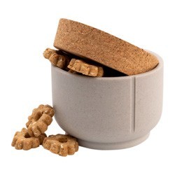 pino Leckerlidose Treat Jar dolphin grey solid, Höhe: ca. 10,5 cm, Durchmesser:  ca. 12,5 cm