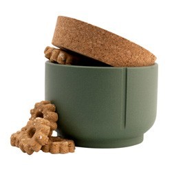 pino Leckerlidose Treat Jar duck green solid, Höhe: ca. 10,5 cm, Durchmesser:  ca. 12,5 cm