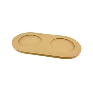 pino Napfunterlage Serving Tray Sand camel brown solid, Gr. S/M, Maße: ca. 41,5 x 22 cm