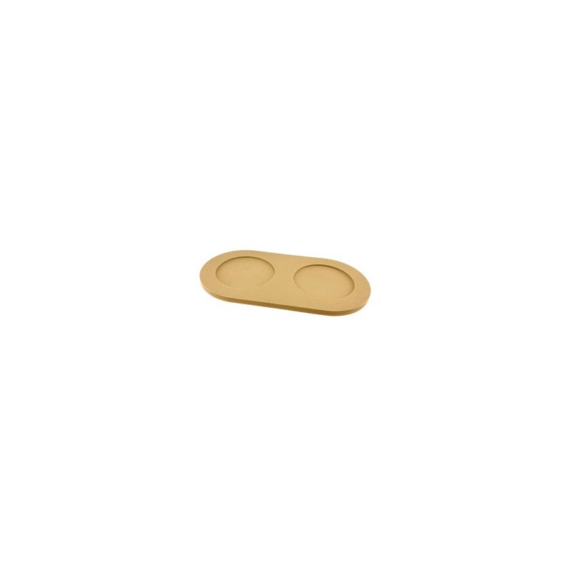pino Napfunterlage Serving Tray Sand camel brown solid, Gr. S/M, Maße: ca. 41,5 x 22 cm