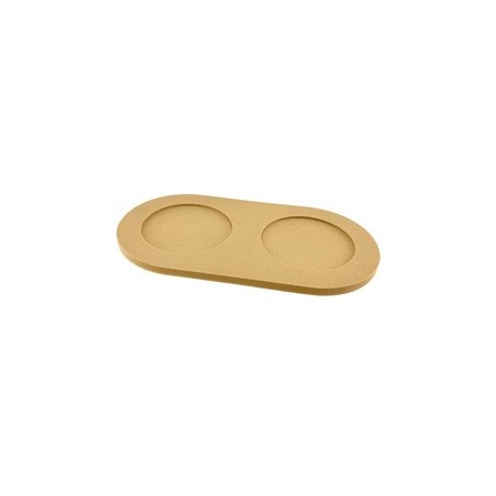pino Napfunterlage Serving Tray Sand camel brown solid, Gr. S/M, Maße: ca. 41,5 x 22 cm