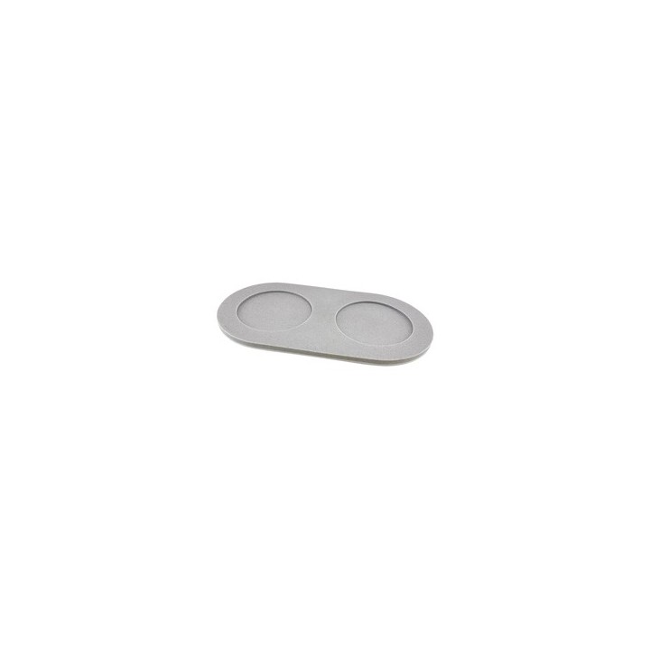 pino Napfunterlage Serving Tray Sand dolphin grey solid, Gr. S/M, Maße: ca. 41,5 x 22 cm