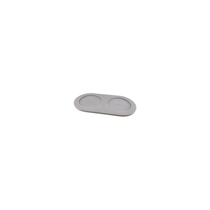 pino Napfunterlage Serving Tray Sand dolphin grey solid, Gr. L, Maße: ca. 48,5 x 22,5 cm