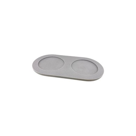 pino Napfunterlage Serving Tray Sand dolphin grey solid, Gr. L, Maße: ca. 48,5 x 22,5 cm