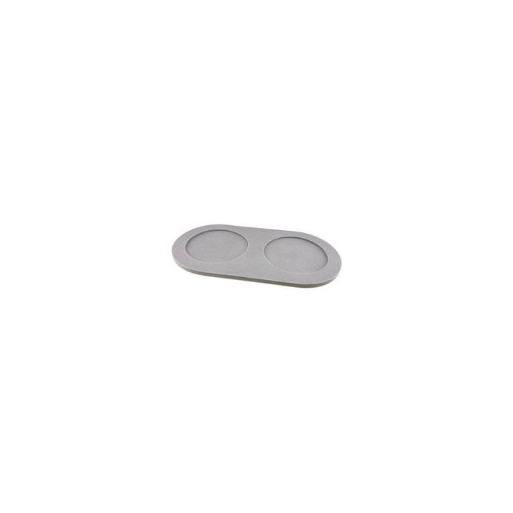 pino Napfunterlage Serving Tray Sand dolphin grey solid, Gr. L, Maße: ca. 48,5 x 22,5 cm