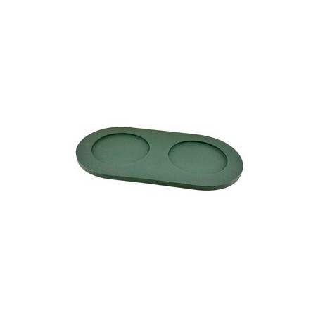 pino Napfunterlage Serving Tray Sand duck green solid, Gr. S/M, Maße: ca. 41,5 x 22 cm