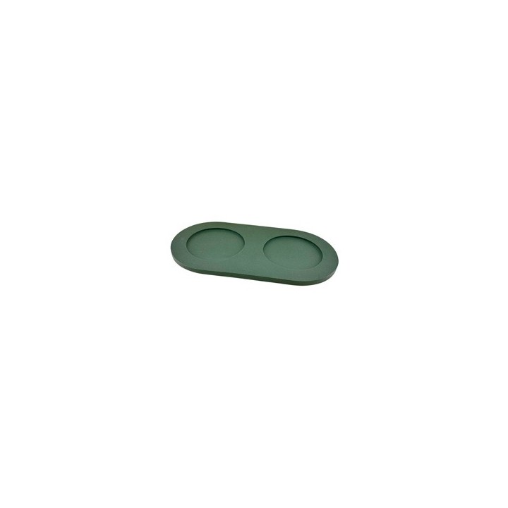 pino Napfunterlage Serving Tray Sand duck green solid, Gr. S/M, Maße: ca. 41,5 x 22 cm