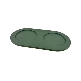 pino Napfunterlage Serving Tray Sand duck green solid, Gr. L, Maße: ca. 48,5 x 22,5 cm