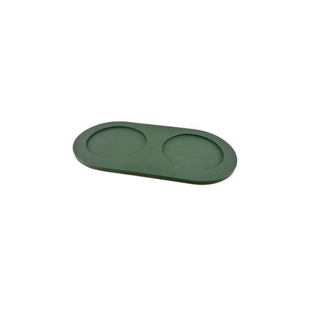 pino Napfunterlage Serving Tray Sand duck green solid, Gr. L, Maße: ca. 48,5 x 22,5 cm