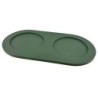 pino Napfunterlage Serving Tray Sand duck green solid, Gr. L, Maße: ca. 48,5 x 22,5 cm