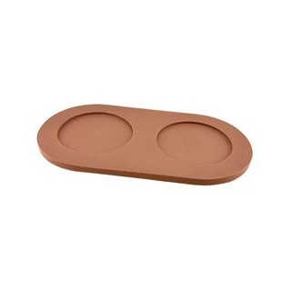 pino Napfunterlage Serving Tray Sand foxy terra solid, Gr. S/M, Maße: ca. 41,5 x 22 cm