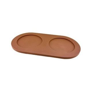 pino Napfunterlage Serving Tray Sand foxy terra solid, Gr. L, Maße: ca. 48,5 x 22,5 cm