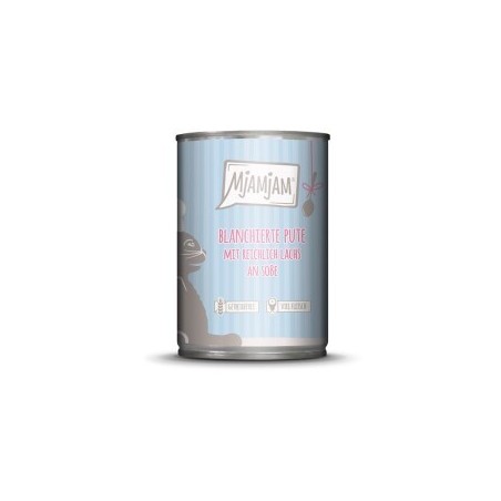 MjAMjAM Nassfutter Katze Adult, Blanchiert in Sauce 6x380 g Pute & Lachs