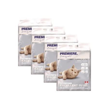 PREMIERE Excellent ohne Duft Klumpstreu Pure 4x12 kg