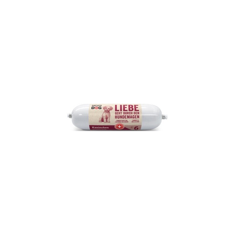 naturaDog Wurst Kaninchen und Gemüse 20x400 g