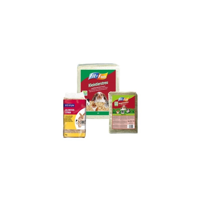 FIT+FUN Fit & Fun Kuscheliger Käfig Set - Heu + Nagerstreu