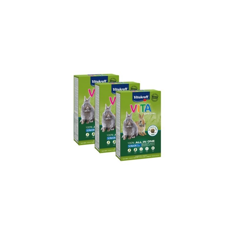 Vitakraft Vita Special Senior Zwergkaninchen 3x600 g