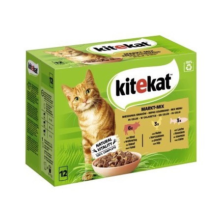 Kitekat Multipack Markt Mix in Gelee 12x85 g