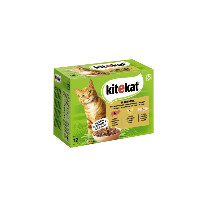 Kitekat Multipack Markt Mix in Gelee 12x85 g