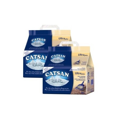 CATSAN Ultra plus Klumpstreu 2x10 l