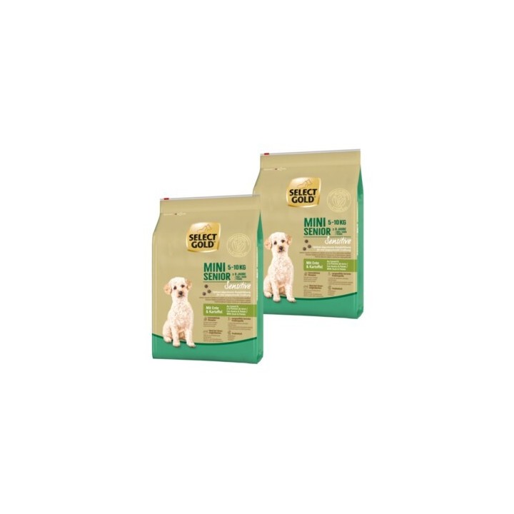 SELECT GOLD Sensitive Mini Senior Ente & Kartoffel 2x4 kg