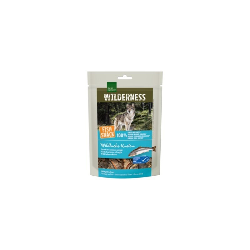 REAL NATURE WILDERNESS Fish Snack Wildlachs-Knoten, 70 g