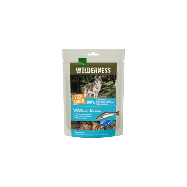 REAL NATURE WILDERNESS Fish Snack Wildlachs-Knoten, 70 g