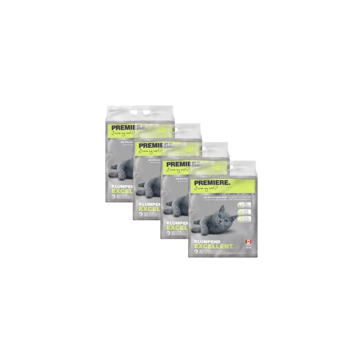 PREMIERE Excellent Zitronengras Klumpstreu 4x12 kg