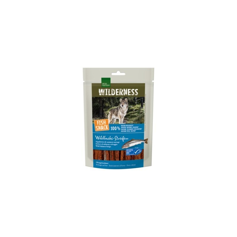 REAL NATURE WILDERNESS Fish Snack Wildlachs-Streifen, 70 g