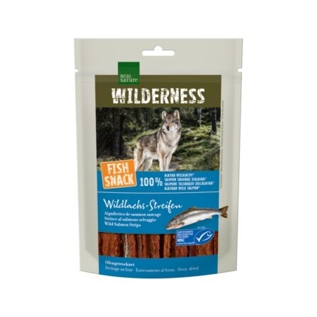 REAL NATURE WILDERNESS Fish Snack Wildlachs-Streifen, 70 g